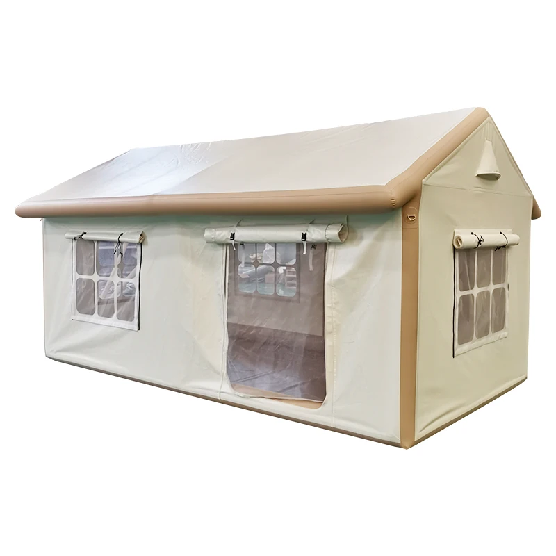 2023 customized 3-4 Persons Large space Waterproof Inflatable House Air big Tent Outdoor Inflatable Camping Tent with blower