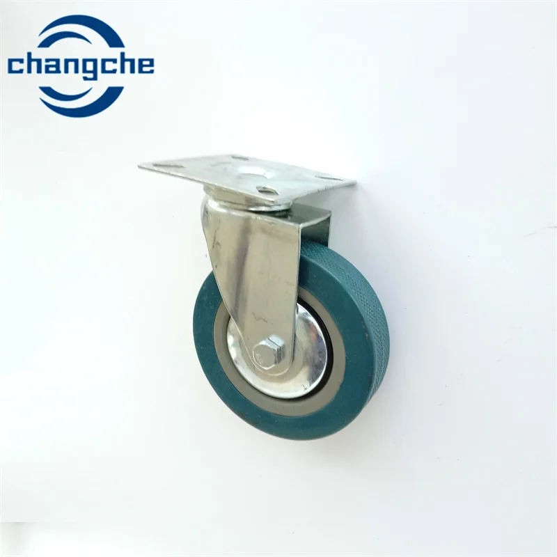 1.5 Inch rubber Plated Swivel Caster wheels without brake