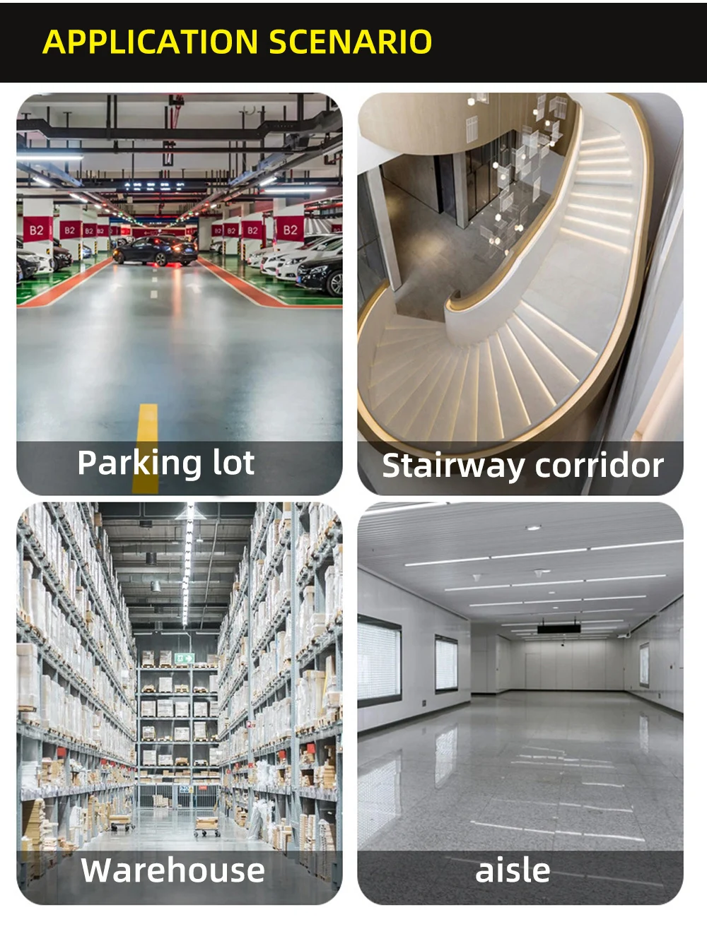 Scoden Warehouse High Power 22W-60W LED Induction Lamp Tube T8 PC 4ft Integrated Batten Light Approved Hotels Linkable Option