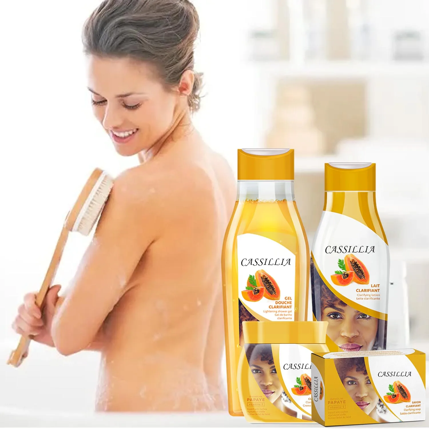 Skin Care Factory Private Label Lightening Body Cream Magic Milk Fast Organic Bleaching Brightening Whitening Body Lotion