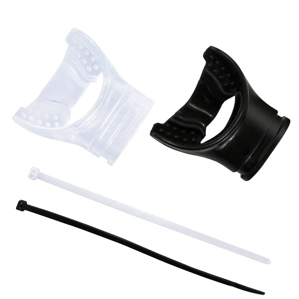 Scuba Diving Black Silicone Octopus Snorkel Mouthpiece Diving Equipment Silicone Mouthpiece Snorkeling Tube