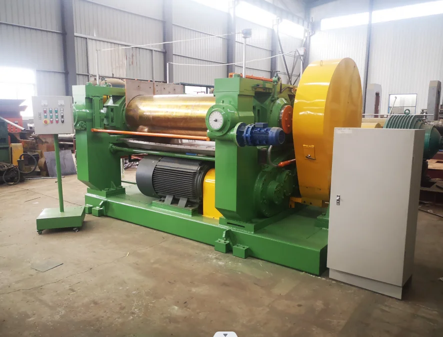Laboratory-Size Open Type Rubber Mixing Mill Waste Rubber Mixing Mill Xk-400 Rubber Mixing Mill