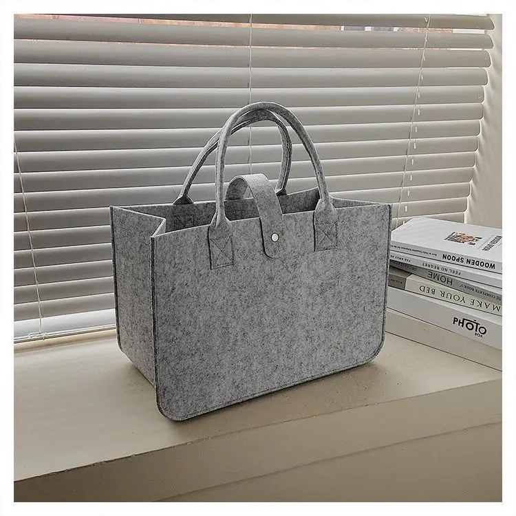 OEM фетровая сумка рекламные и подарки утолщенная для хранения с логотипом клиента войлок ручной подарочной сумкой