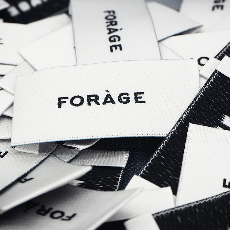 Customise Woven Labels Cloth Woven Label Printing Machine Woven Embroidery Brand Custom Label Clothing