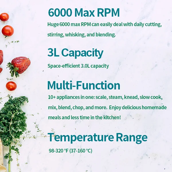 Wholesale Chopping Mixing Blade Thermo Cooker Electric Robot Food Processor Thermomixer All In One Appliance