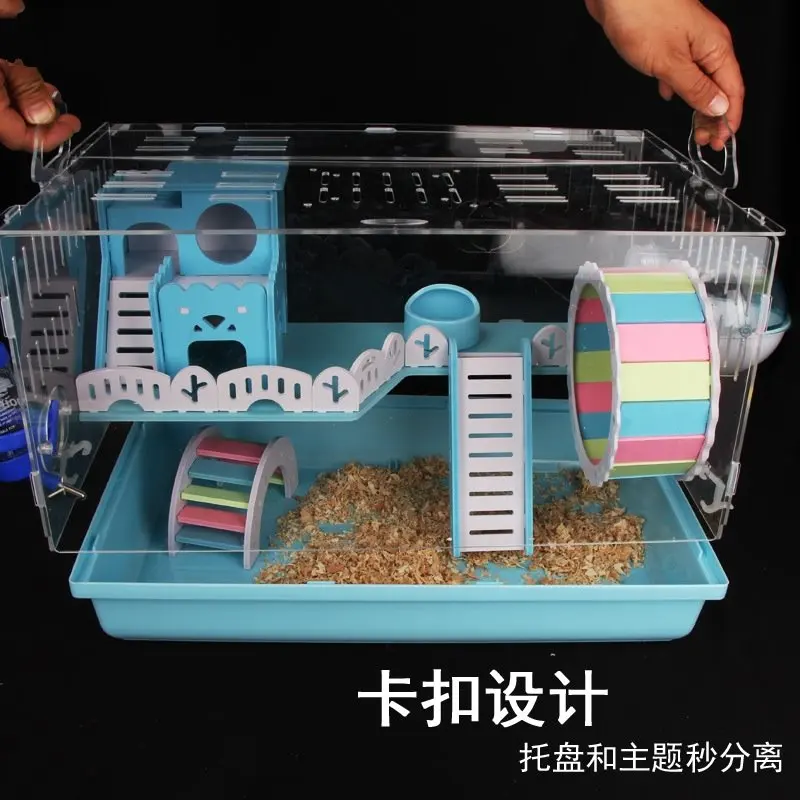 Custom Clear Perspex Acrylic Hamster Cage/Snake Cages/Spider Cage For Small Animals With Including Accessories