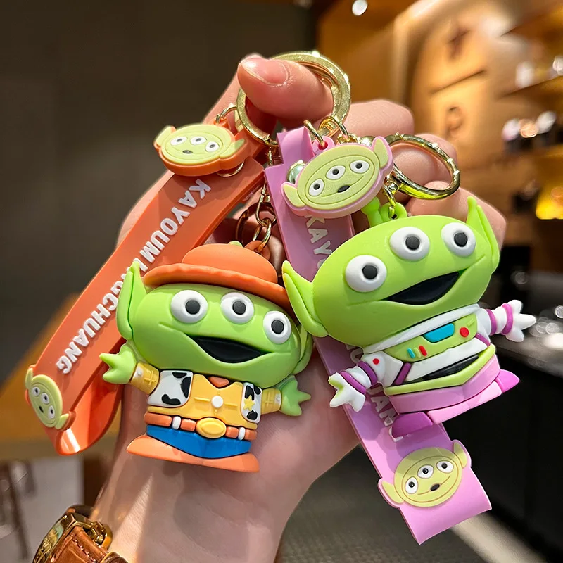 Wholesale cartoon cartoon character keychain doll cute bag pendant car gift key chain ring