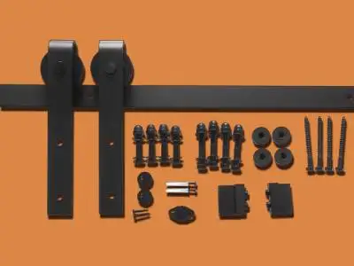 Rail Hanging Single Kit Sliding Barn Door Hardware