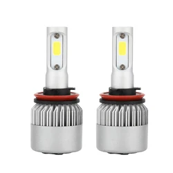S2 H4 H7 H13 H11 9005 9006 COB LED Headlight 72W 8000LM All In One Car LED Headlights Bulb Head Lamp Fog Light H1 H4 H7 H11 LED