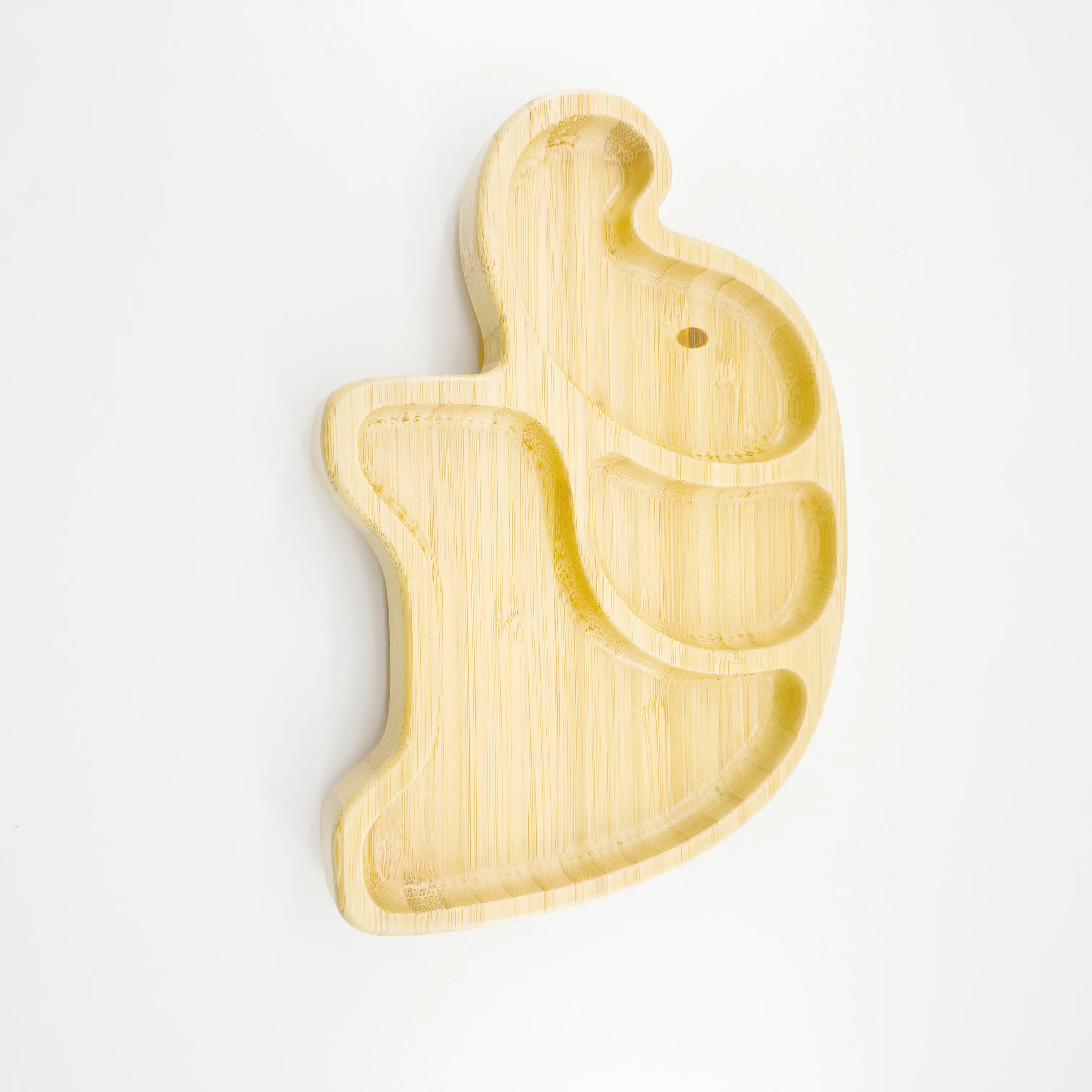 Eco-friendly Bamboo Dinner Plates Fox Sheep Rabbit Elephant Koala Shape Kids Bamboo Animal Baby Plate For Baby And Children