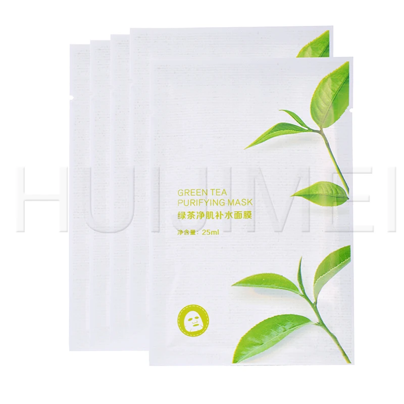 skin care products private label face mask- green tea purifying Moisturizer sheet mask- treatment nourishing facial mask-
