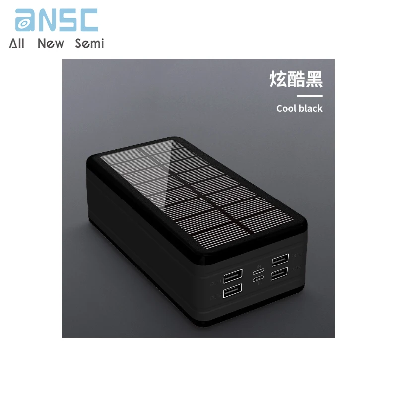 2024 Top selling New Three proof Solar Power Bank 50000mAh Solar Mobile Power Bank Outdoor Large Capacity Quality Online