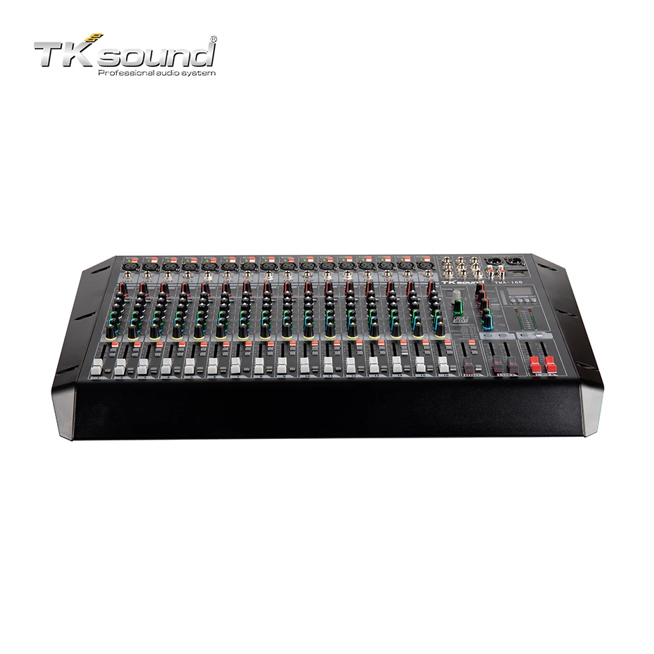 TKsound Professional Digital Audio Mixer Interface 16 Channels Console for Stage Dj Show