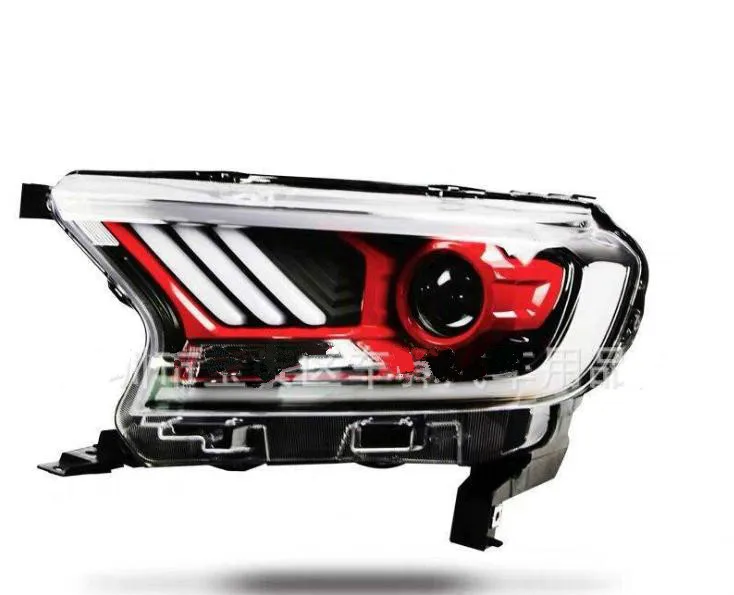 Car Styling Headlight For Ford Ranger Everest 2015-2018 Mustang Headlights LED Running lights Bi-Xenon Beam Fog lights
