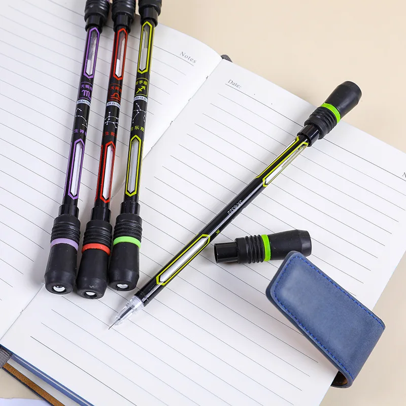 Creative Spinning Pen Hand Spinner Toy Adult Kids Stress Relieve Rotating Anti Slip Writing Pens 0.5mm Student Stationary