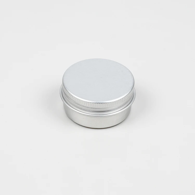 20G 20ML Dia.40 mm Tin Cans Empty Round Aluminum Jar Lipgloss Cosmetic Container with Screw Cover