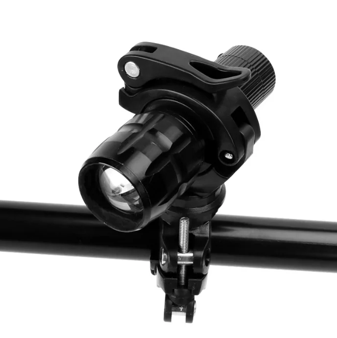 360 Degree Rotatable MTB Bike LED Front Light Flashlight Mount Holder Cycling Lamp Torch Mounting Bracket