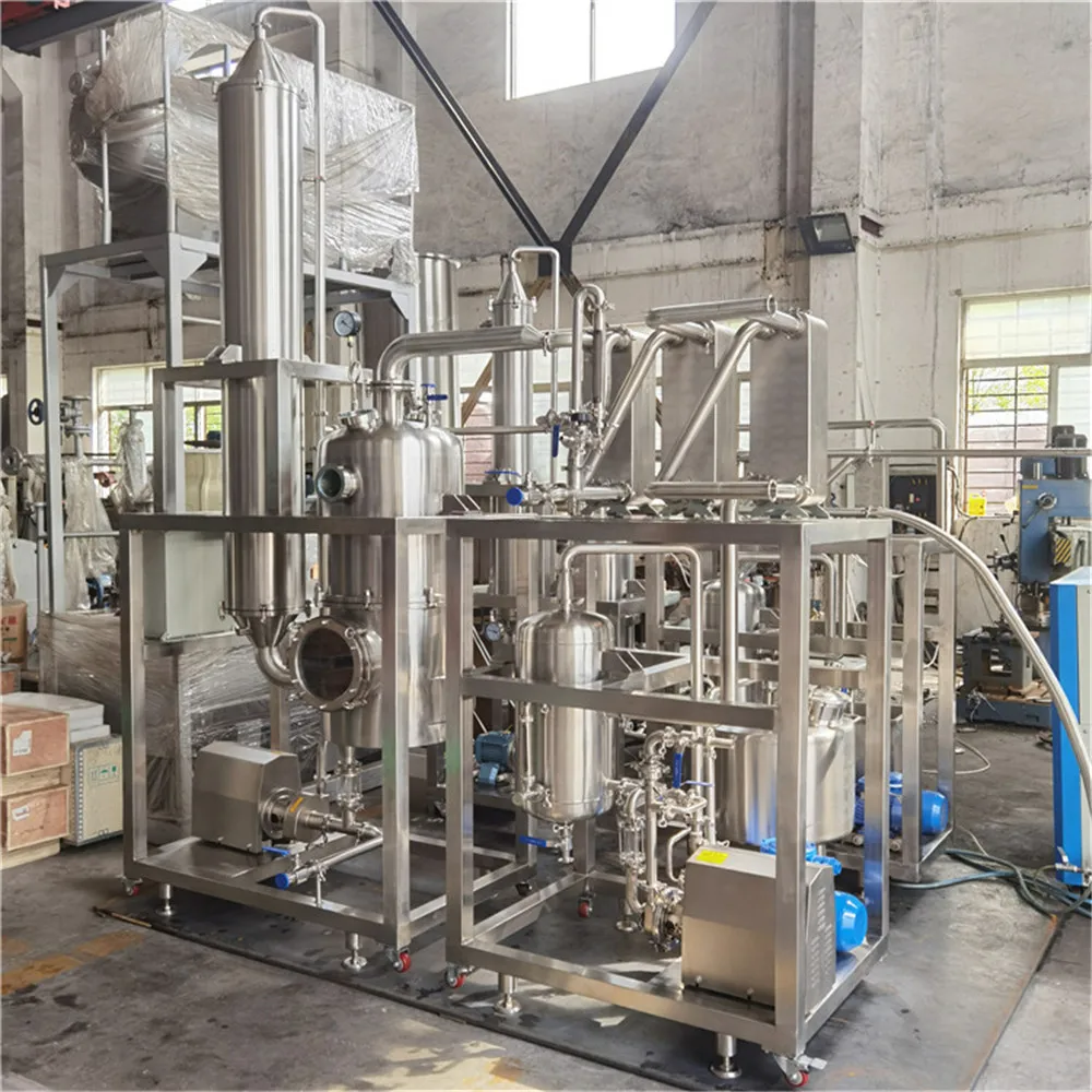 customize falling film evaporator improve recovery efficiency vegetable oil extraction machine vacuum concentrate tank