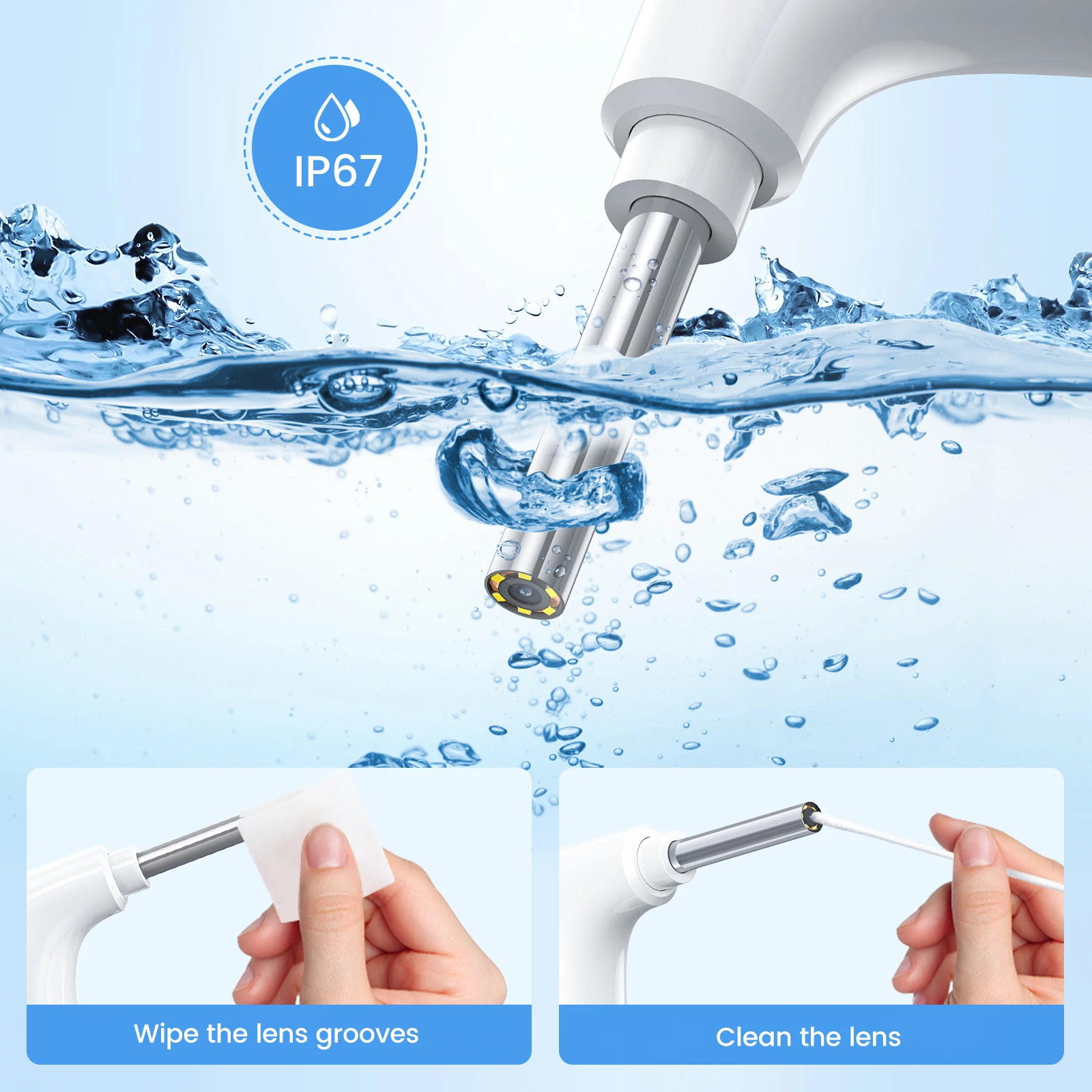 Portable Ear Cleaning Camera Visual Ear Wax Removal Tool 3.9mm Ear Cleaner with Camera WiFi Wireless Digital Otoscope