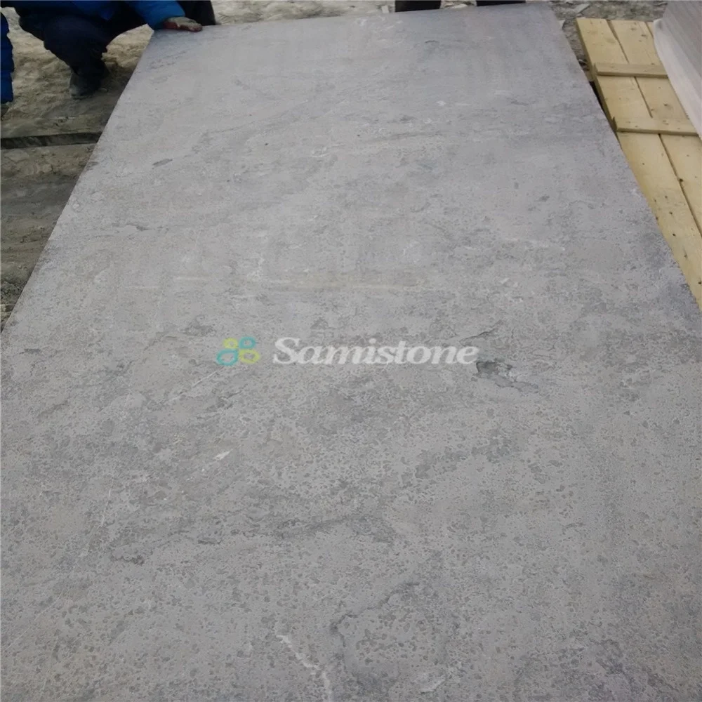 Samistone Blue Limestone Slab Natural Bluestone Slabs for Outdoor