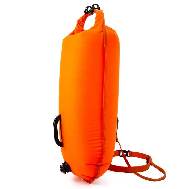 Open Water Swimming 20L Tow Float Dry Bag For Wild Sea Swimming Attached Waist Strap For Adults Swim Buoy