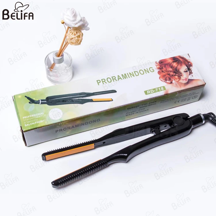 Hot selling 2 in 1 mini Hair Straightener Fast Heating Beard Straightening Iron Mini Pencil Hair Straightener