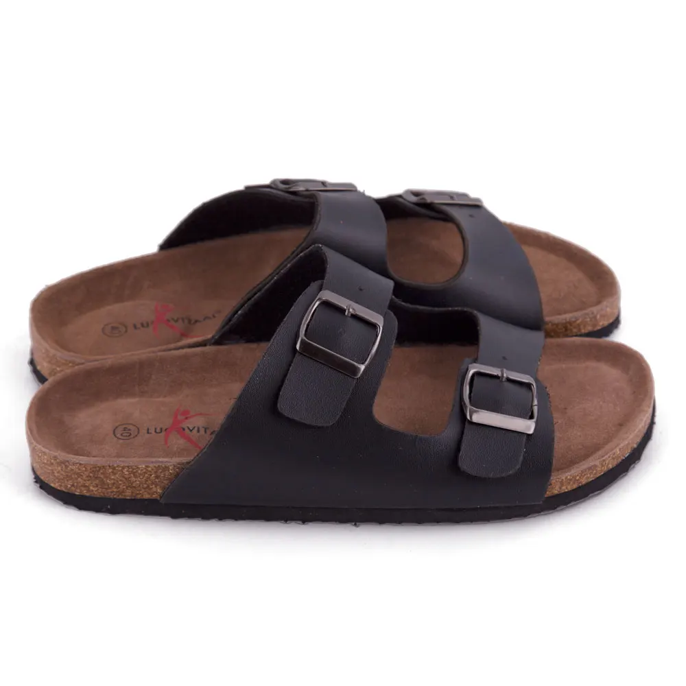 Mens Cork Slippers Male Cork Sole Slipper