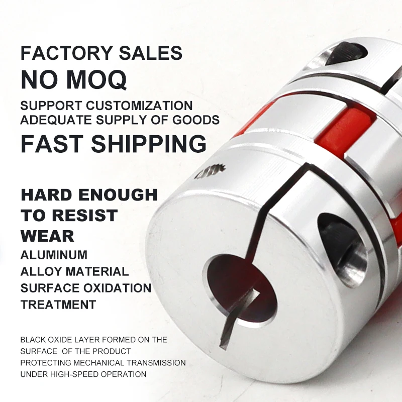 CNC Aluminum Alloy High Torque Capacity Jaw-type Flexible Coupling Servomotor Stepmotor Connect coding shaft Coupling Lead screw