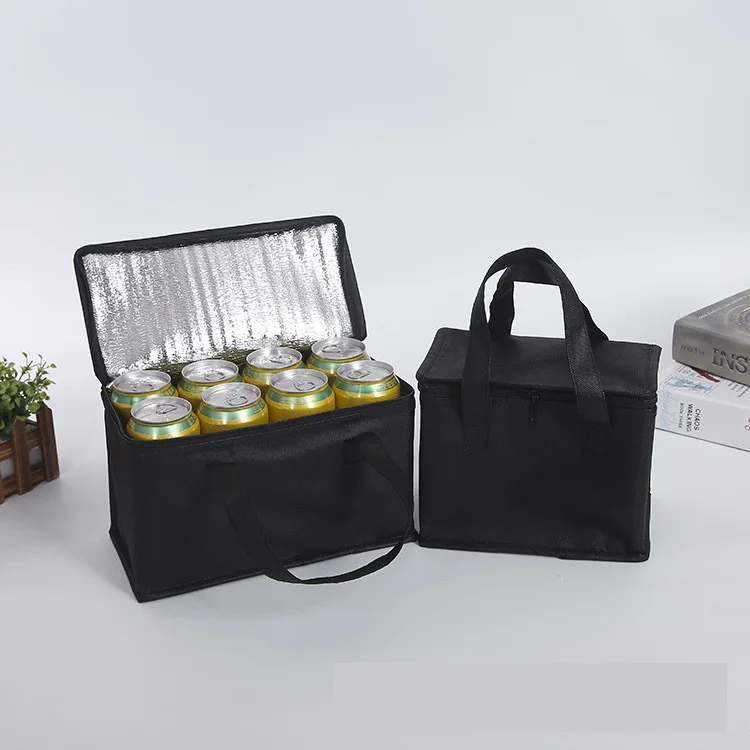 Eco Sturdy Zipper Lunch Cooler Bag Reusable and Sustainable Cooler Bag Thermal For Food Transport Durable Custom Cooler Bags