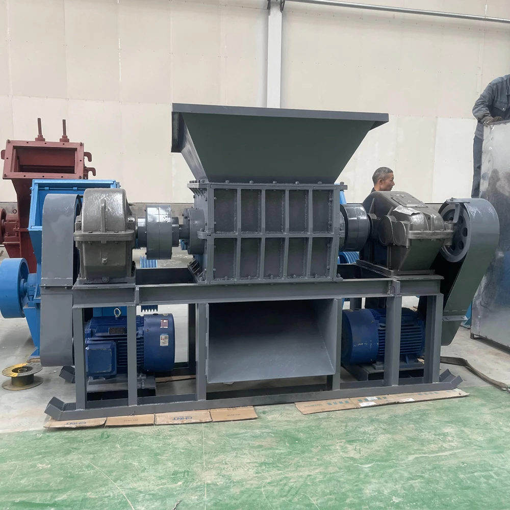 Сверхмощный дробильный станок с двумя валами для измельчения стального лома по низкой цене