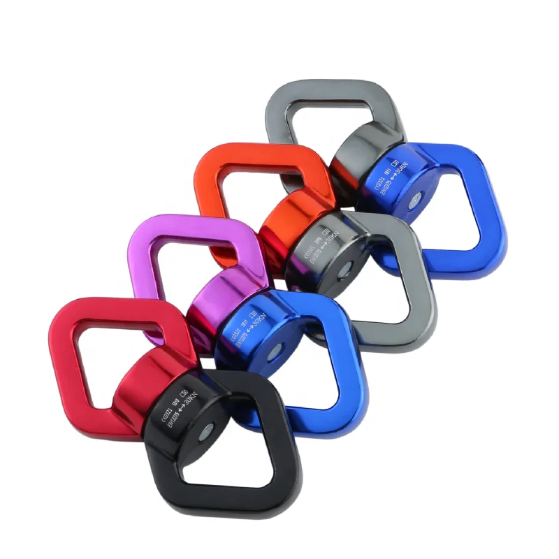 Sell 30KN suviel hook rotary connection triangle aluminum swing anchor at low price 7075 aluminum alloy hooks for hanging