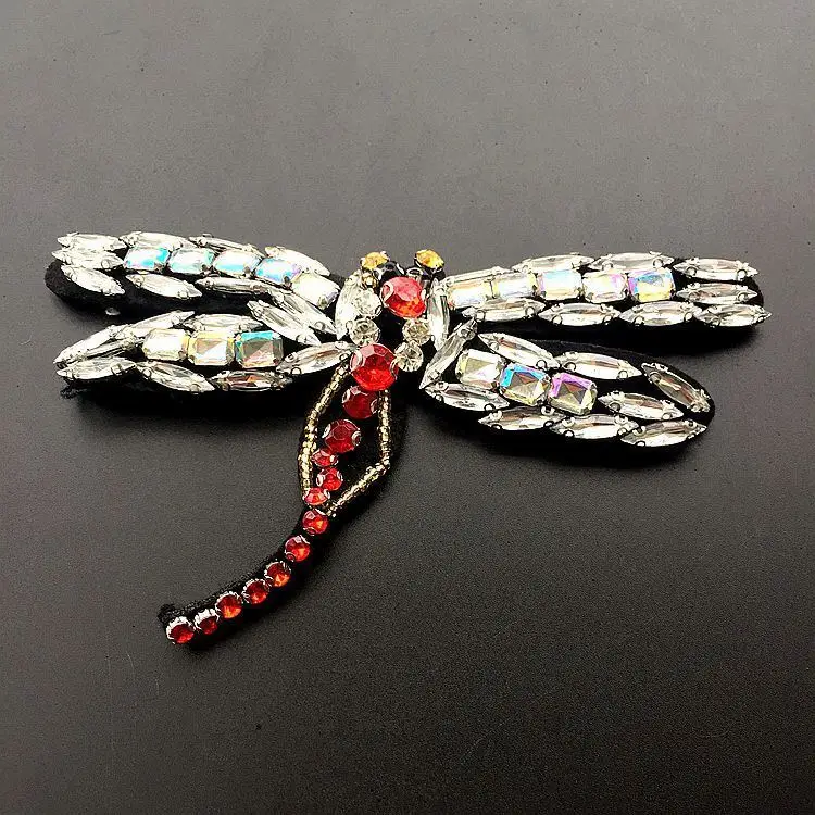 New wholesale heavy duty manual beaded clothing patch crystal cross anchor decoration shoes hats diy accessories