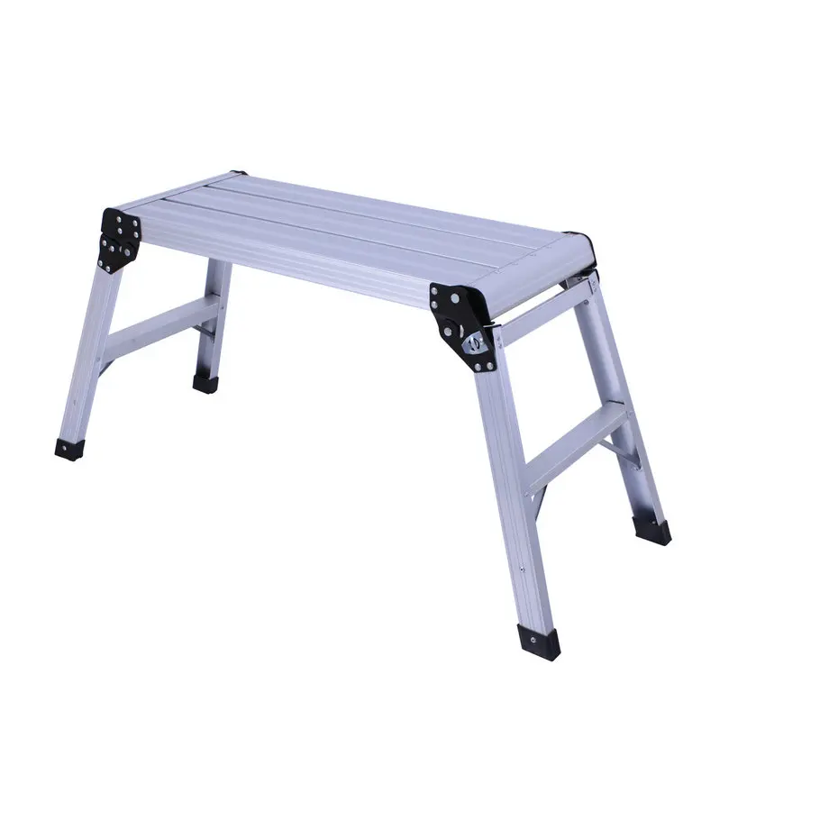Non-slip Ribbings Aluminium Workplatform Ladder Platform Aluminum