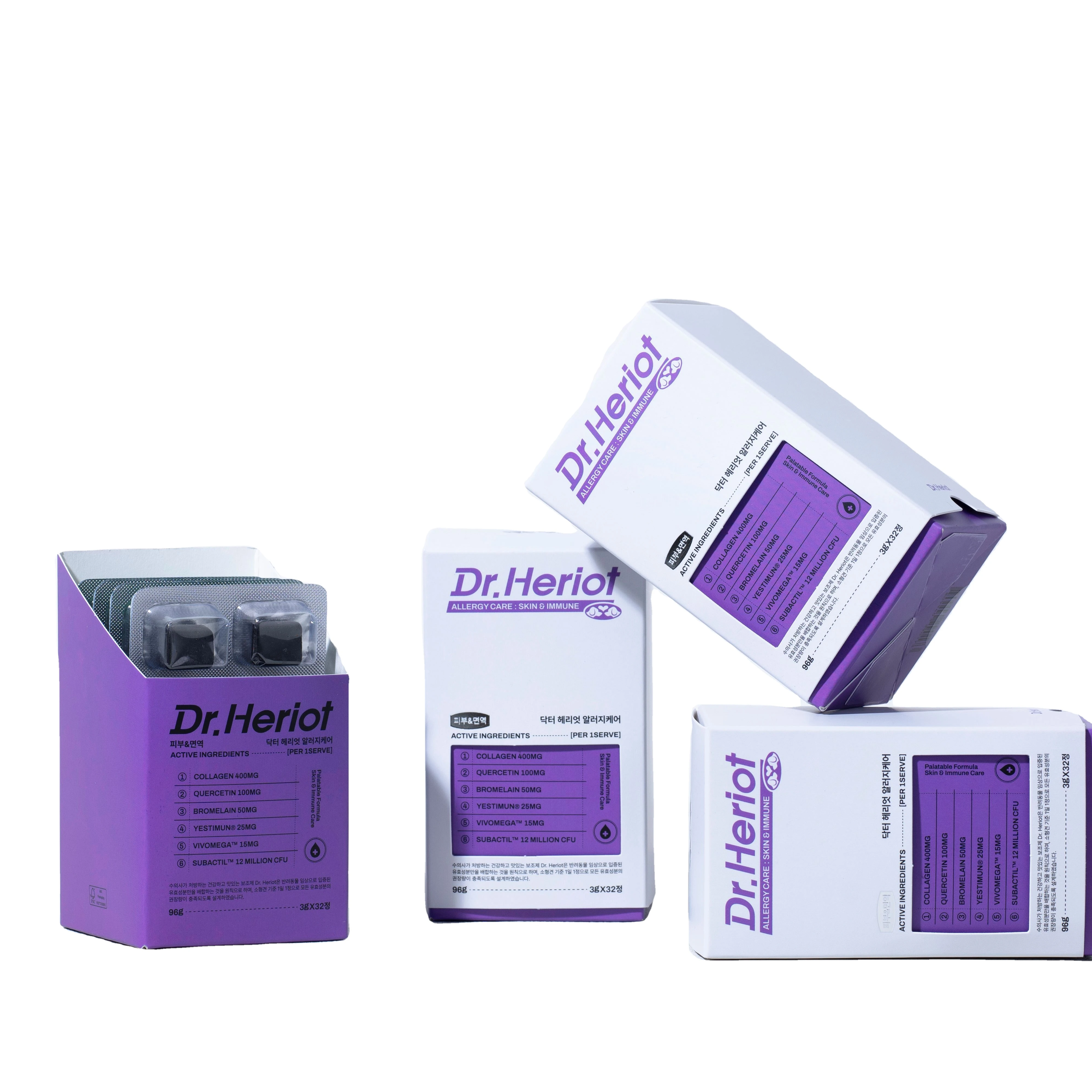 Уход за аллергией Dr. Heriot Новое поступление лидер продаж сделано в Корее продукт оптовая продажа гидролизованный для увлажнения