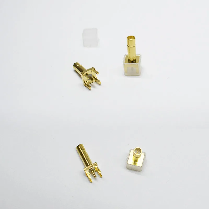 SMB male plug PCB straight mounted RF connector