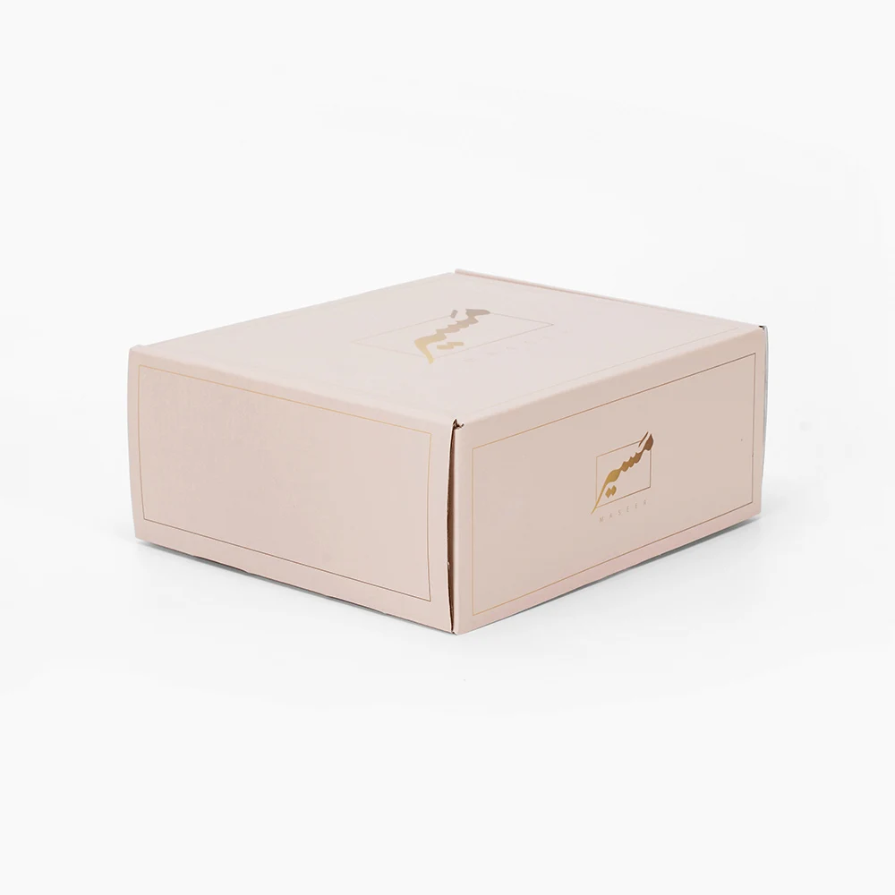 Biodegradable Pink Shipping Mailer Corrugated Paperboard Boxes Free Design Hair Package Paper Delivery Box For Small Business