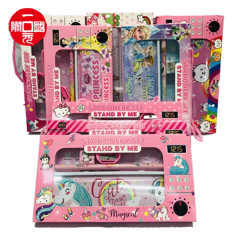 wholesale chinese guangzhou luxury back to school eco friendly organizer gift art kids stationery set