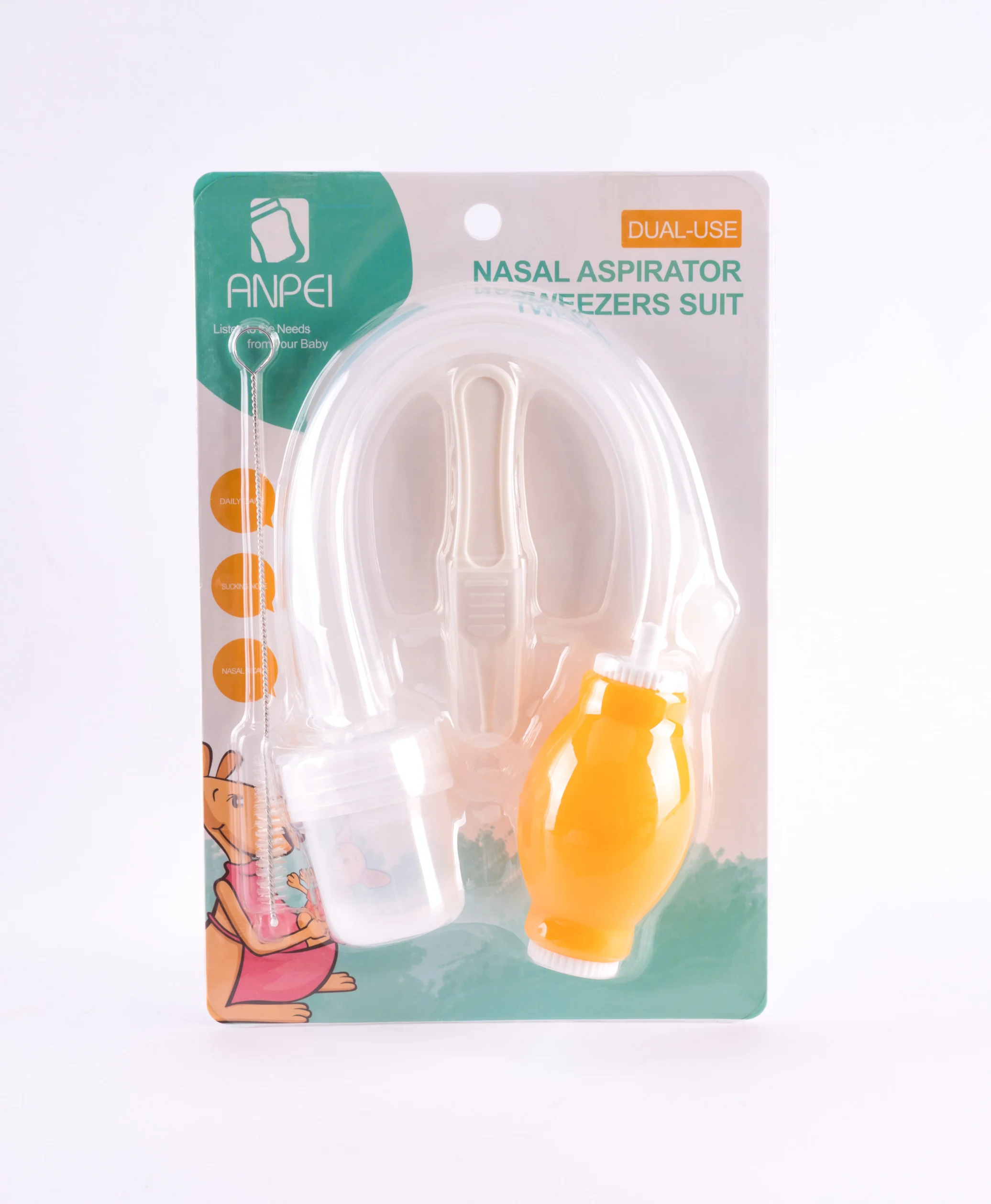 2019 Hot selling Newborn baby safety one way valve cleansing nose sucking artifact