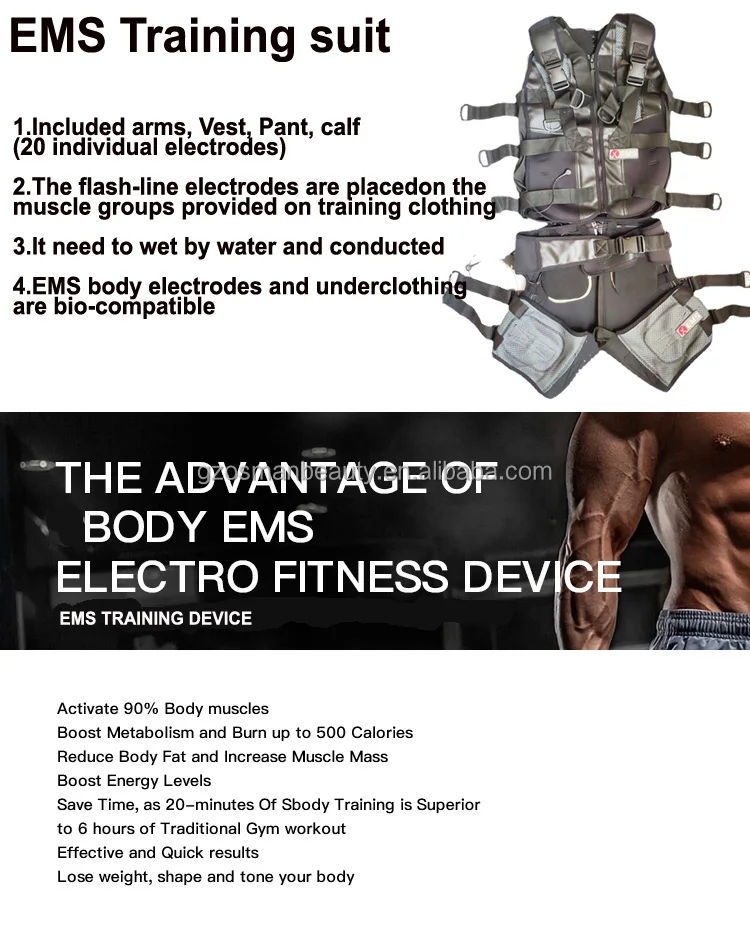 Hot sale ems miha bodytec body suit xbody fitness machines