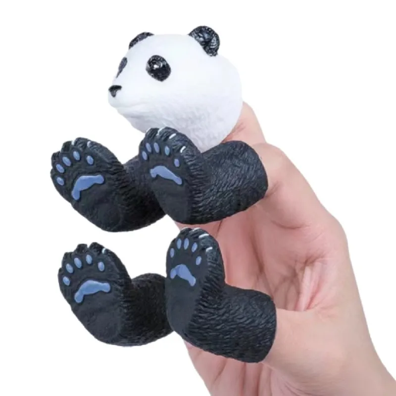 Wholesale Cute Animal Finger Puppets Toys for Kids Vinyl Children 6 Years Toy For Story Time Make Friends and Interact Gift