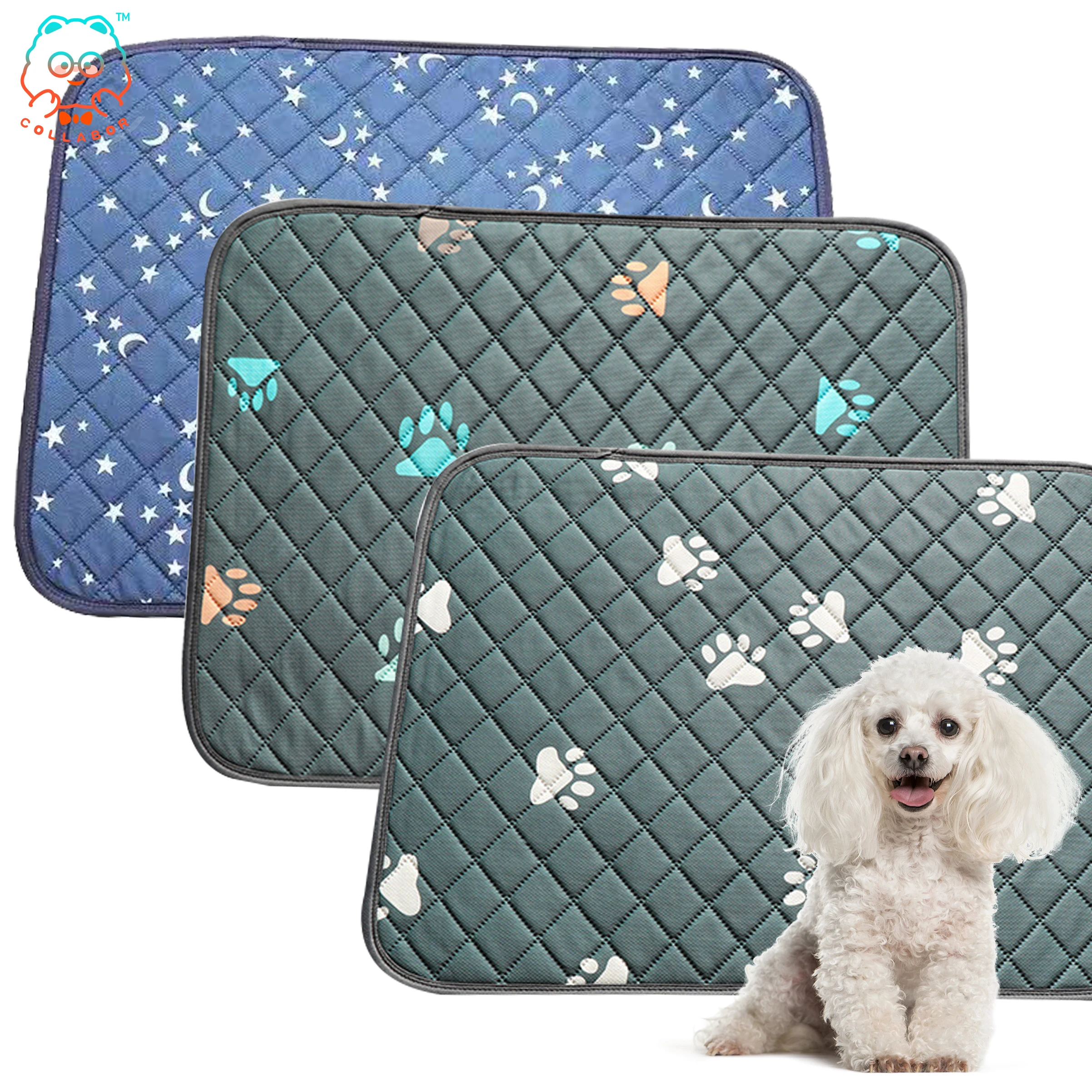 COLLABOR Dog Pet Diaper Mat Urine Absorbent Environment Protect Diaper Mat Dog Toilet Mat