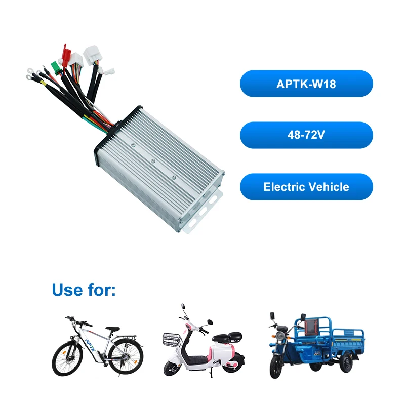 2024 Wholesale 2000W 3000W E Rickshaw Controller 48V 72V BLDC Motor Controller For Electric Motorcycle