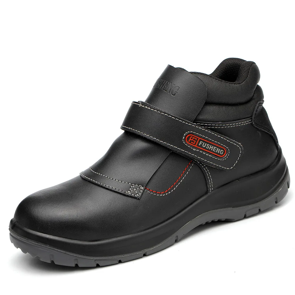 Buffalo Leather Light Weight Factory Oil and Slip Resistance Men Safety Shoes in Kuwait