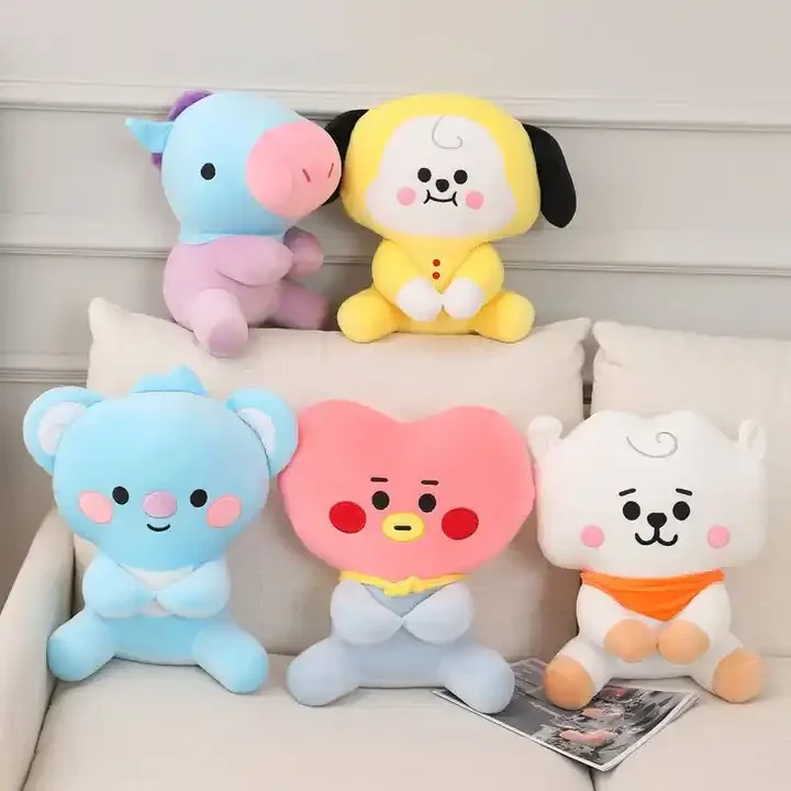 Самая популярная кукла BST Boy Group Kpop 8 дюймов мультяшное сердце бисквит кролик коала овца лошадь собака плюшевые игрушки