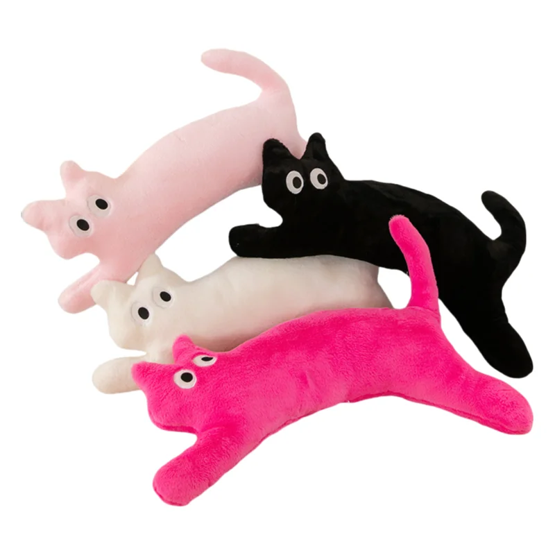 100cm Cartoon lovely big cat plush pillow long  plush Cushion  bedside big doll for kids girlfriend