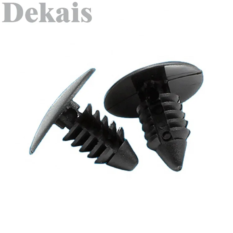 Barbed push fasteners christmas tree clips nylon plastic pine tree clips,nylon bolts push rivets 6mm hole fixing fastener