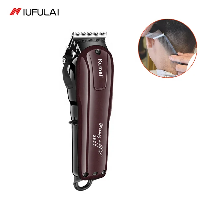 Hot Sale Professional Cordless Kemei KM-2600 Rechargeable Salon Electric Shaving Hair Trimmer