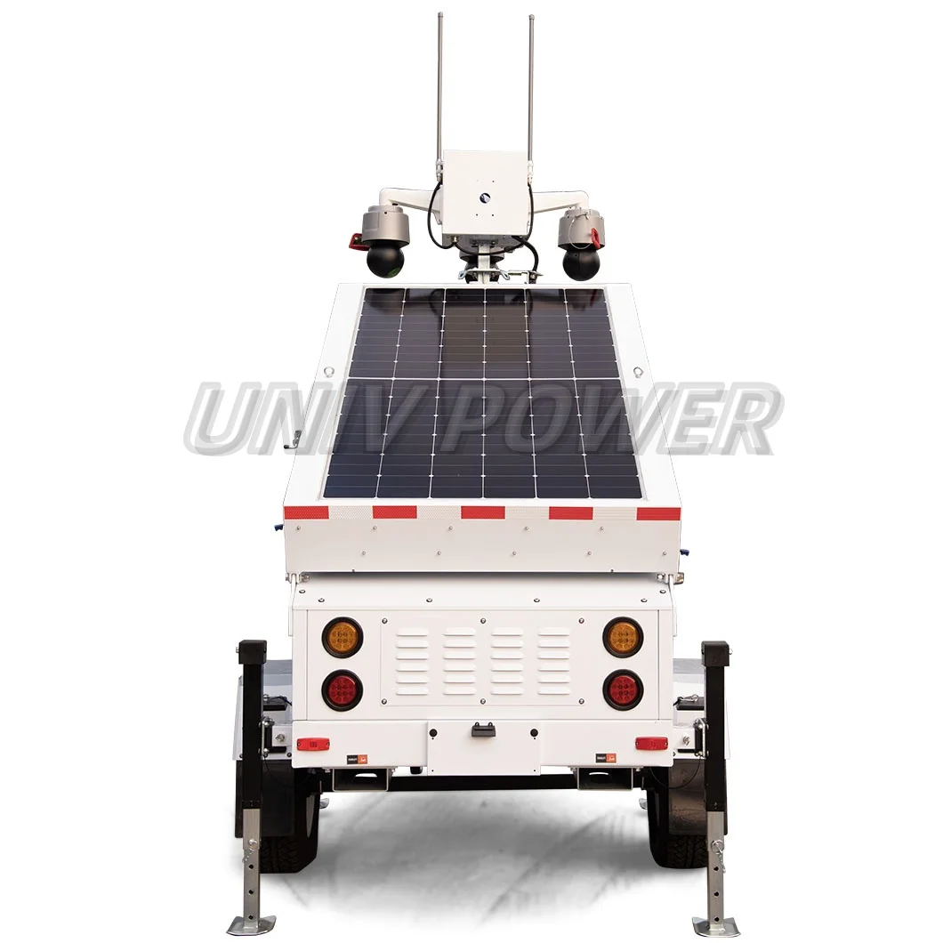 Hot Sale Portable Solar Panel Towers CCTV DC Power Supply Empty Space,Construction Site Use
