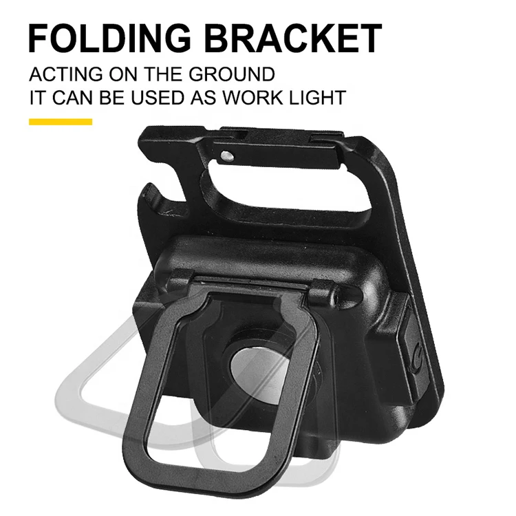 COB Small Flashlights with Folding Bracket Bottle Opener and Magnet Base Aluminum Rechargeable Keychain Mini Flashlight