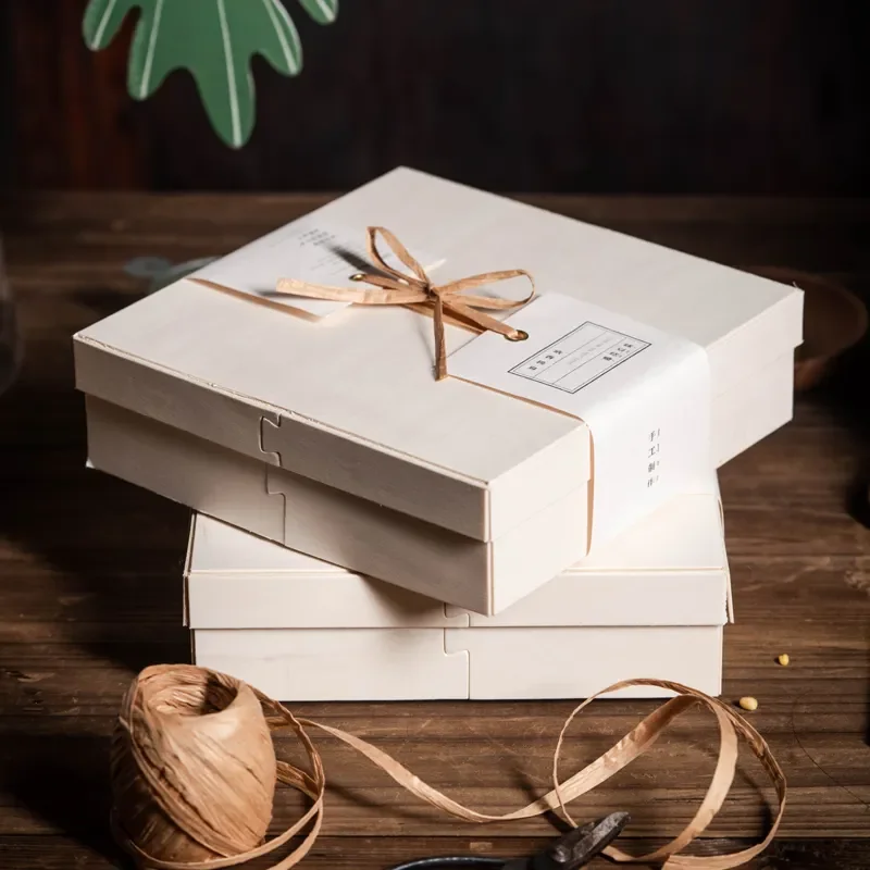 custom Logo Natural Handmade Food Containers Disposable Wooden Boxes Gift boxes